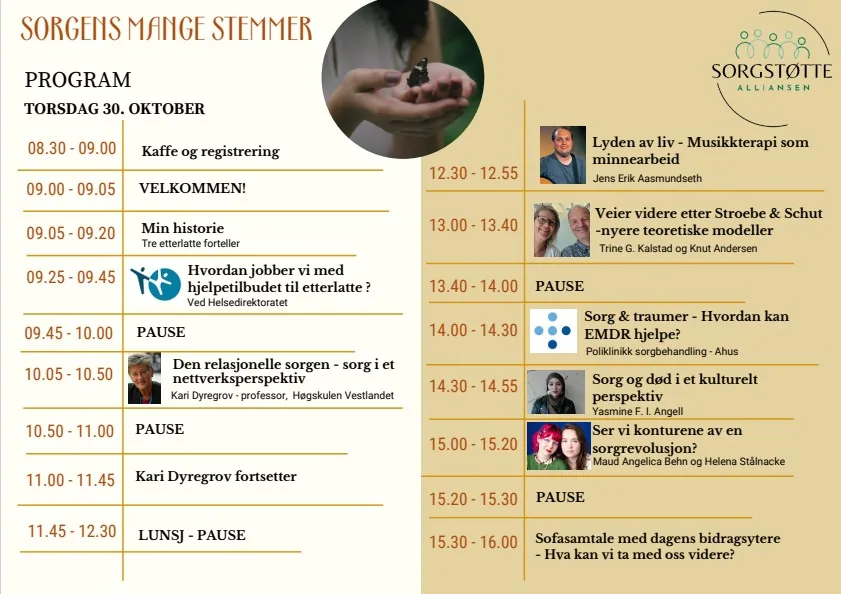 Program torsdag 30. oktober (gjengitt i tekst under)